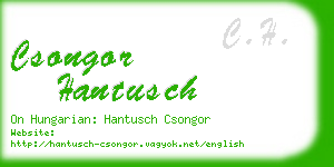 csongor hantusch business card